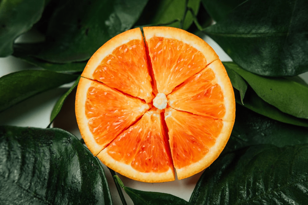 an orange abundant with limonene terpene