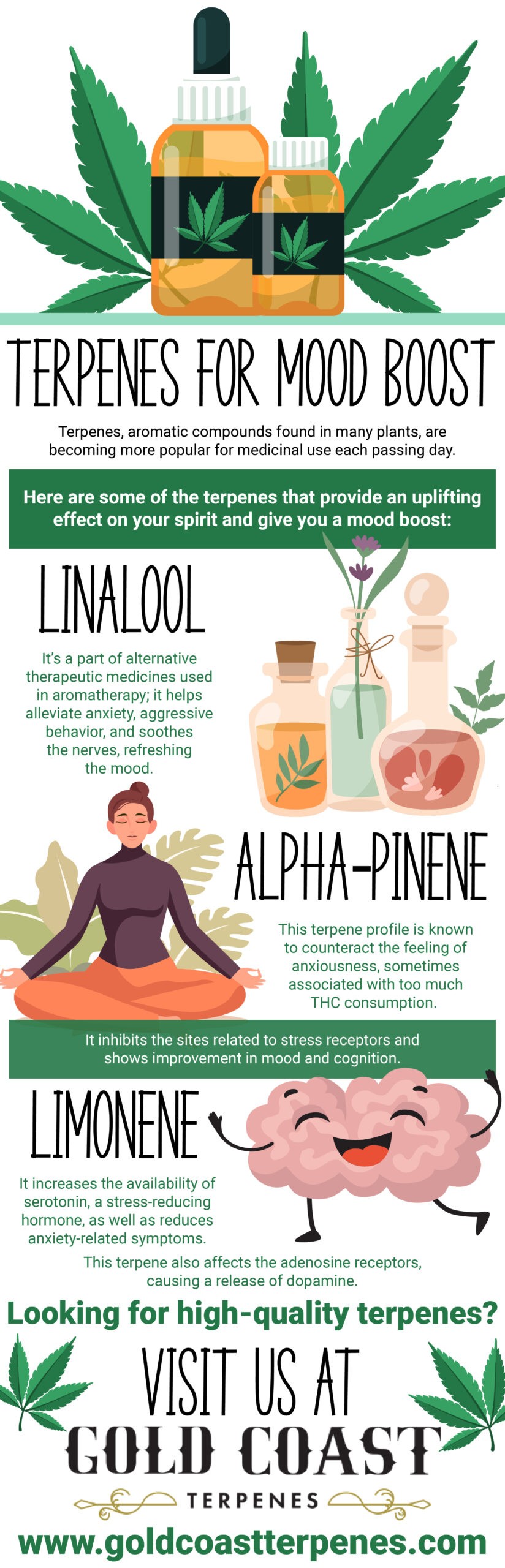 Terpenes for Mood Boost - Infograph