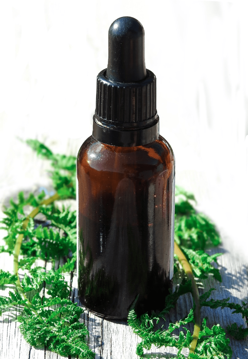 a bottle of essential oil