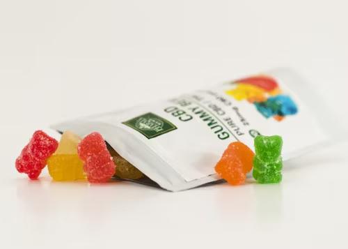 An image of gummies with cannabis