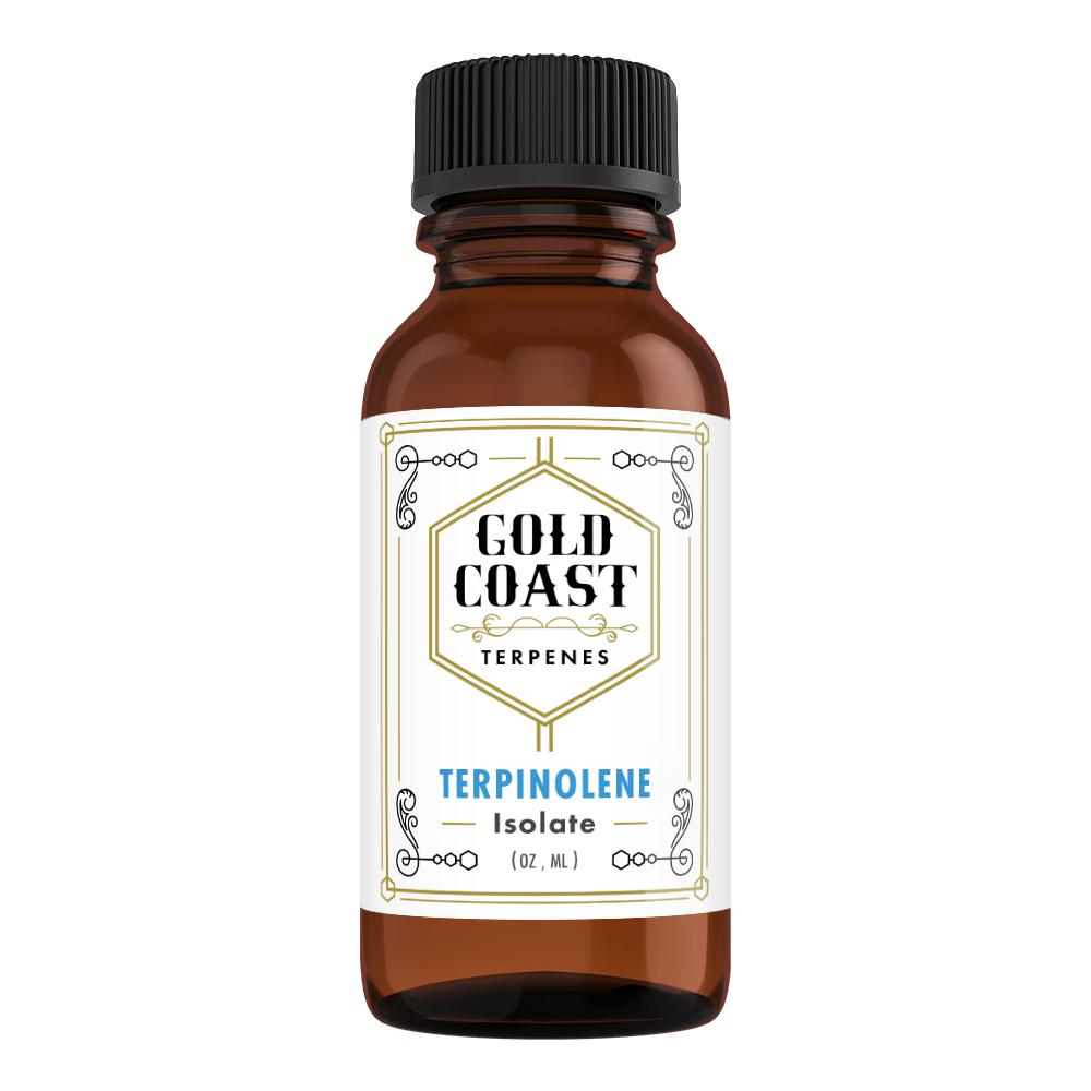 Terpinolenein a brown bottle by Gold Cost Terpenes