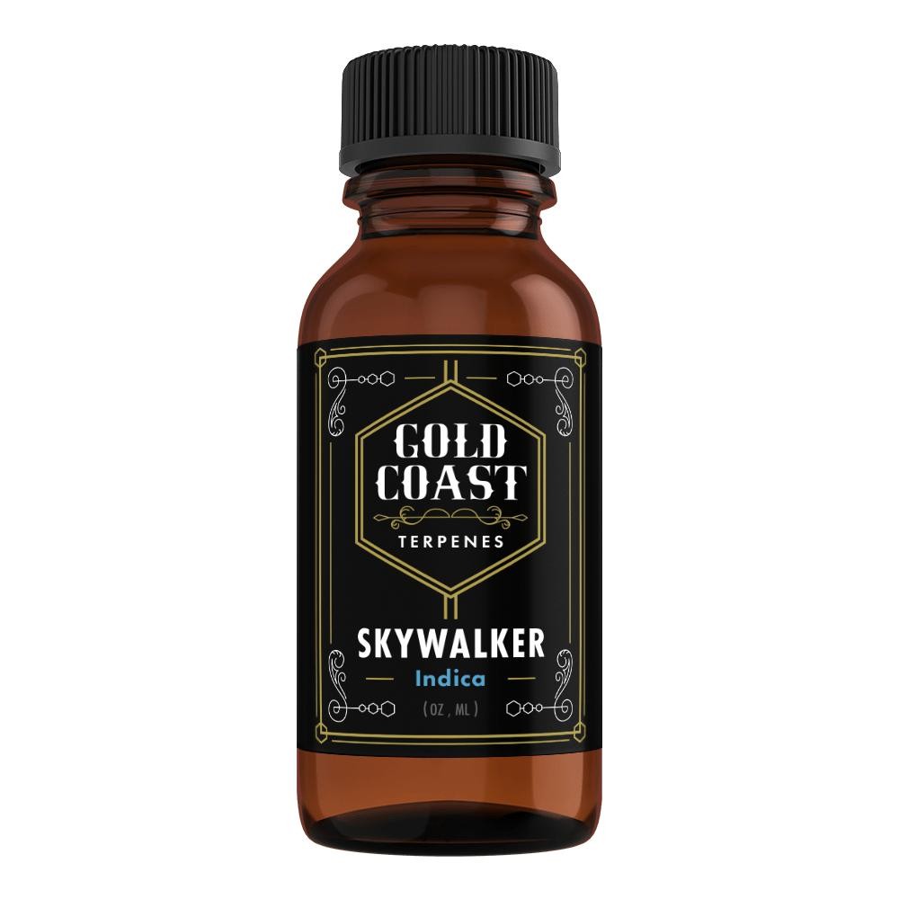 A bottle of terpenes