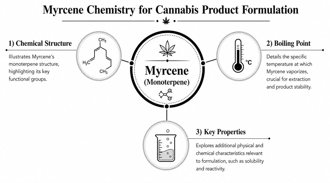 Myrcene Chemistry for Cannabis Product Formulation