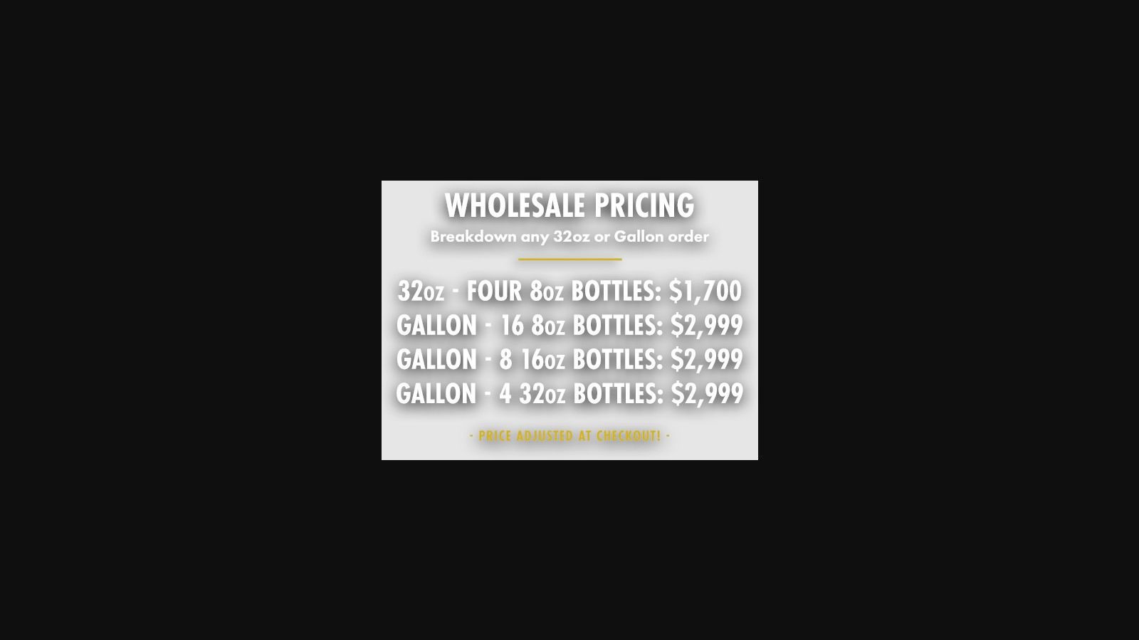 Screenshot from https://www.goldcoastterpenes.com/wholesale/